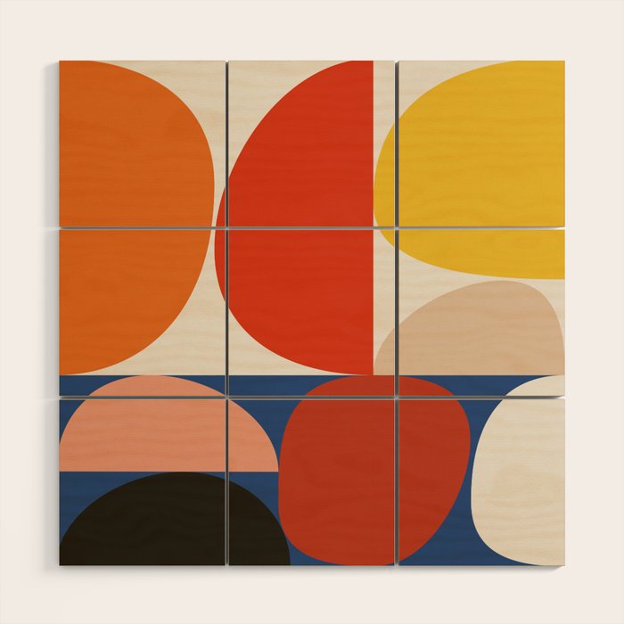 Bauhaus 6 Wood Wall Art Gallery Image 1
