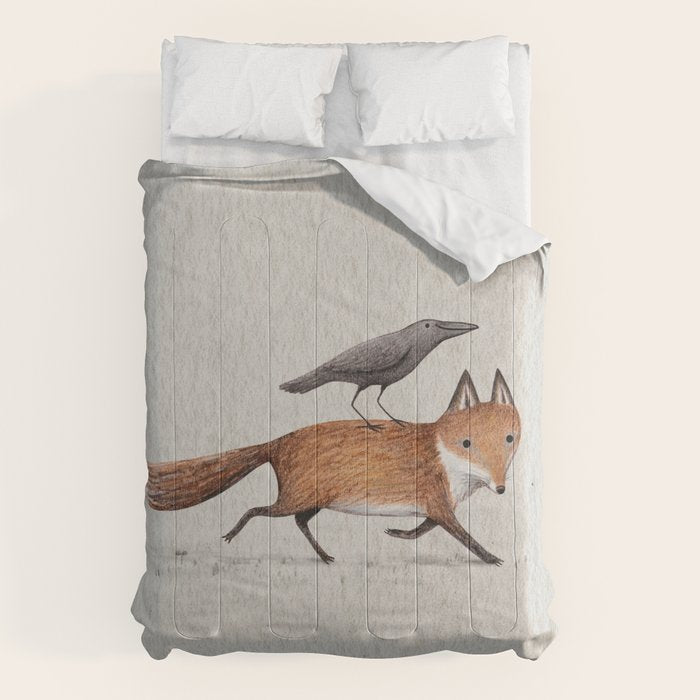 Fox & Crow - Piggyback Comforter
