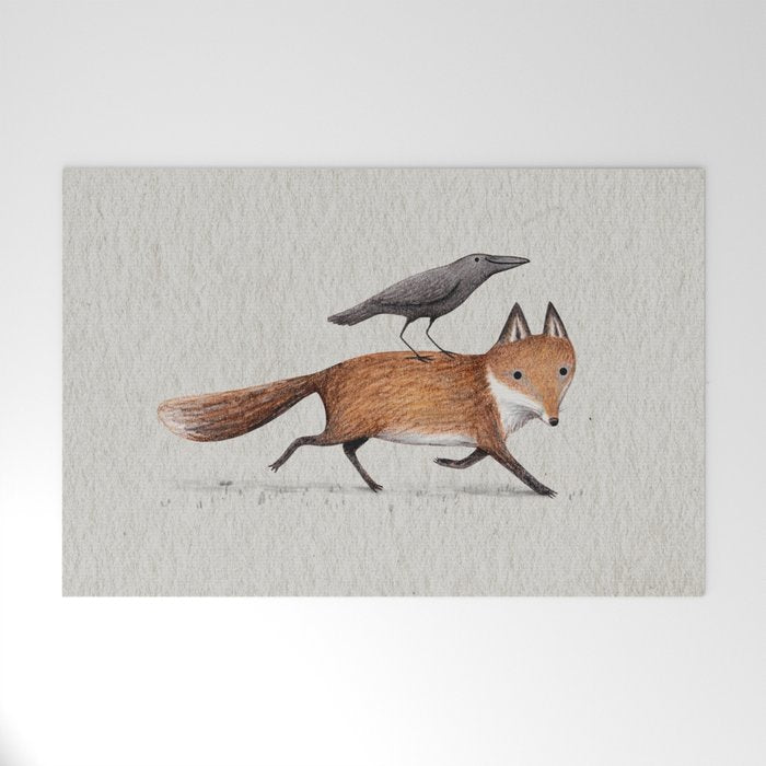 Fox & Crow - Piggyback Welcome Mat Gallery Image 1