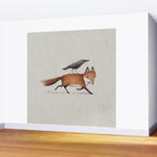 Fox & Crow - Piggyback Wall Mural Gallery Image 2