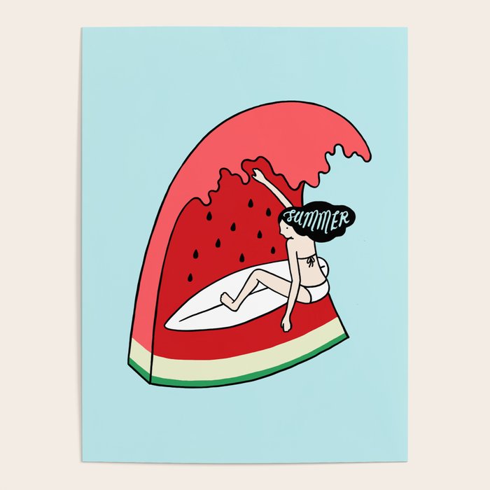 Watermelon Surf Poster Gallery Image 4
