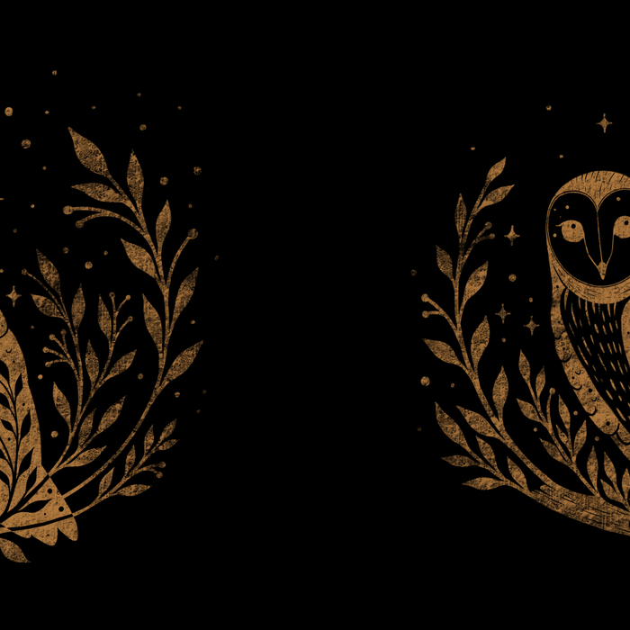 Owl Moon - Gold Coffee Mug Gallery Image 2