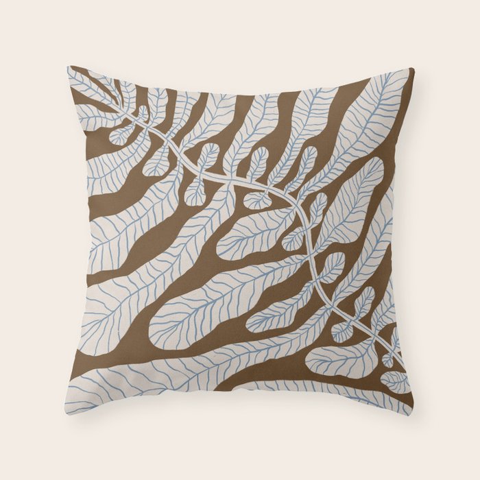 One Hundred-Leaved Plant #15 Throw Pillow Gallery Image 1