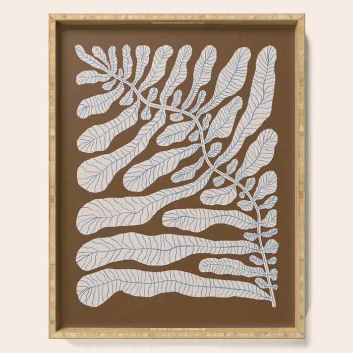 One Hundred-Leaved Plant #15 Serving Tray Gallery Image 1