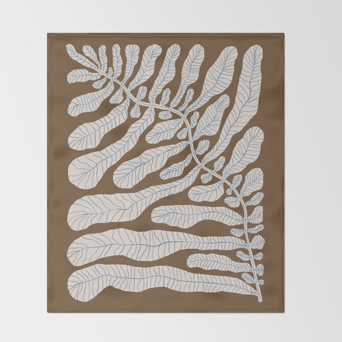 One Hundred-Leaved Plant #15 Throw Blanket Gallery Image 2