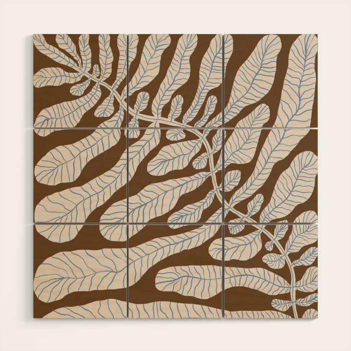 One Hundred-Leaved Plant #15 Wood Wall Art Gallery Image 1