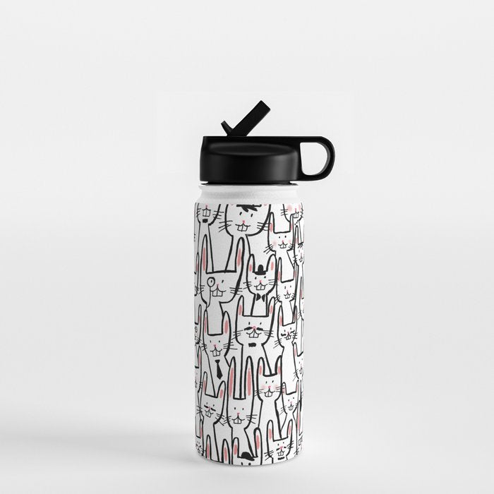Bunny family Water Bottle Gallery Image 1