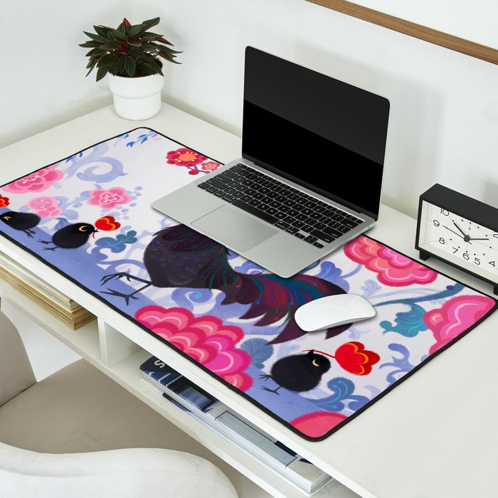 The Year of the Rooster Desk Mat Gallery Image 2