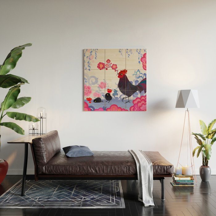 The Year of the Rooster Wood Wall Art Gallery Image 2