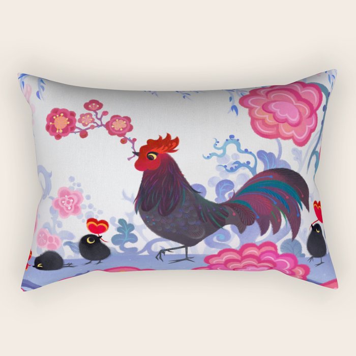 The Year of the Rooster Rectangular Pillow Gallery Image 2