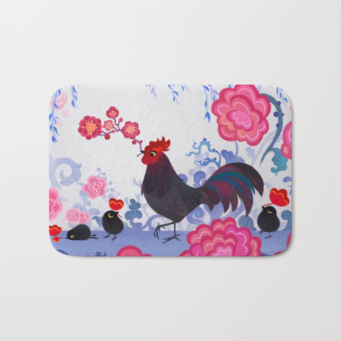 The Year of the Rooster Bath Mat Gallery Image 1