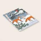 Animals in a Snowy Winter Forest Notebook Gallery Image 3