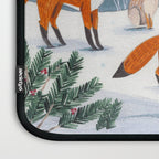 Animals in a Snowy Winter Forest Laptop Sleeve Gallery Image 3