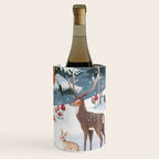 Animals in a Snowy Winter Forest Wine Chiller Gallery Image 3