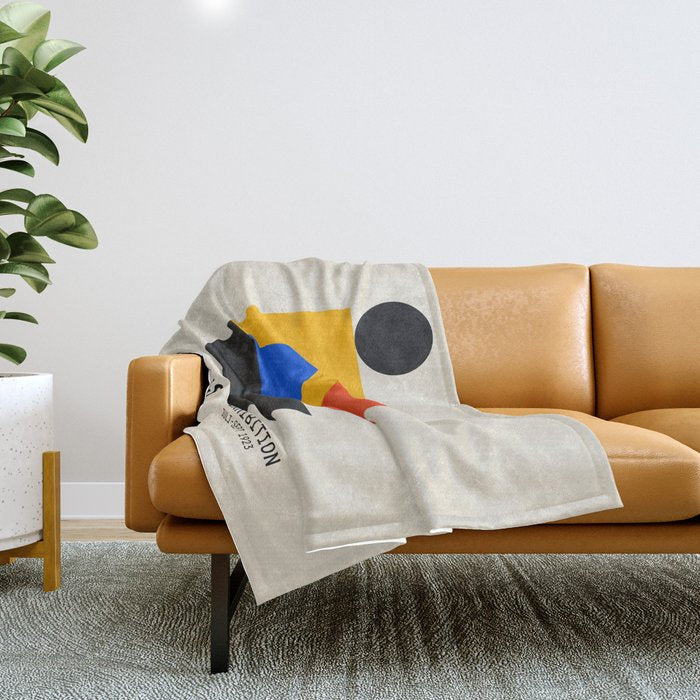 Balance 02: Bauhaus Mid-Century Edition Throw Blanket Gallery Image 1
