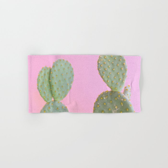 Pink Cacti Bath Towel Gallery Image 1