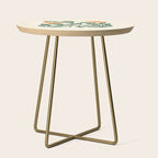 Midcentury Nasturtium on Vines Side Table Gallery Image 1