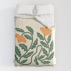 Midcentury Nasturtium on Vines Comforter Gallery Image 6
