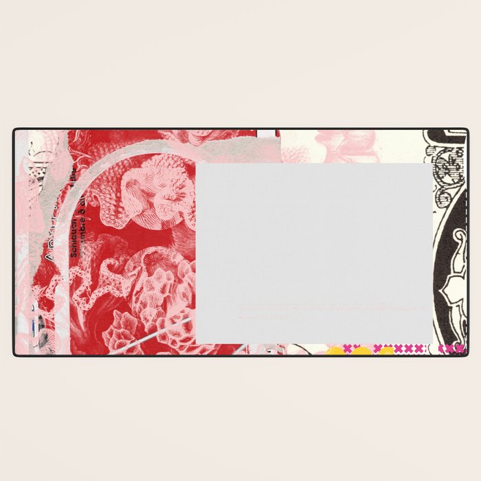 daydream red rosa mix Desk Mat Gallery Image 3
