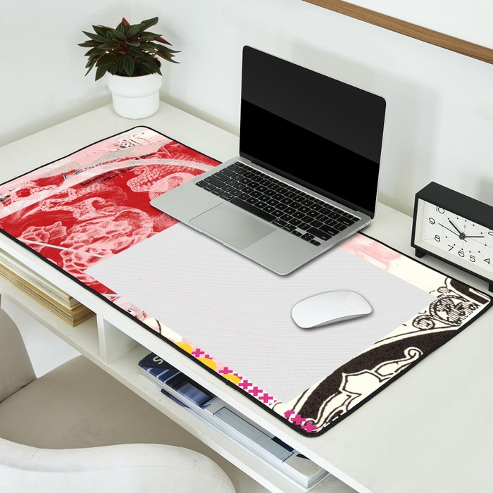 daydream red rosa mix Desk Mat Gallery Image 2