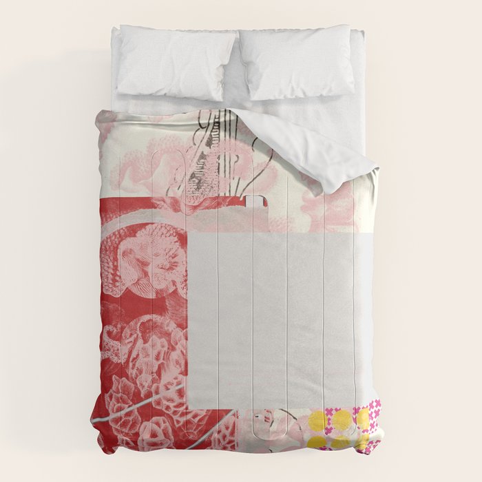 daydream red rosa mix Comforter Gallery Image 1