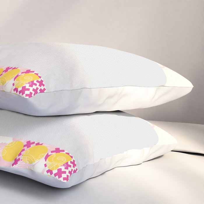 daydream red rosa mix Pillow Sham Gallery Image 3