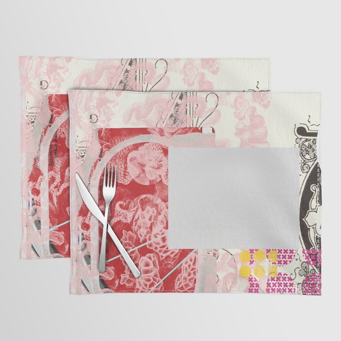 daydream red rosa mix Placemat Gallery Image 1