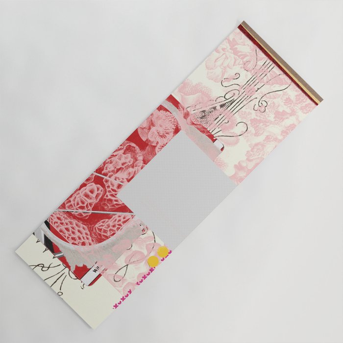 daydream red rosa mix Yoga Mat Gallery Image 1
