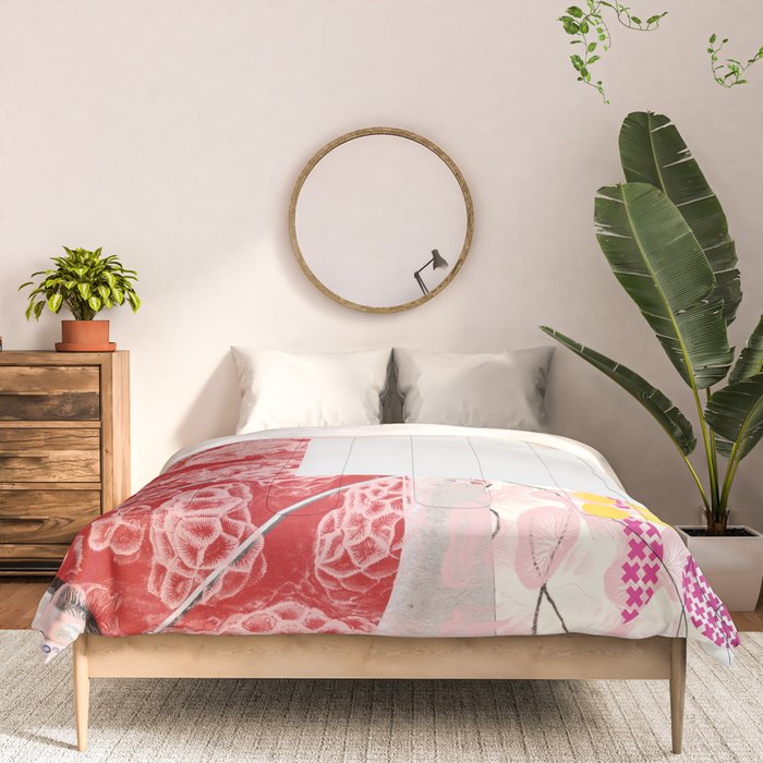 daydream red rosa mix Comforter Gallery Image 3