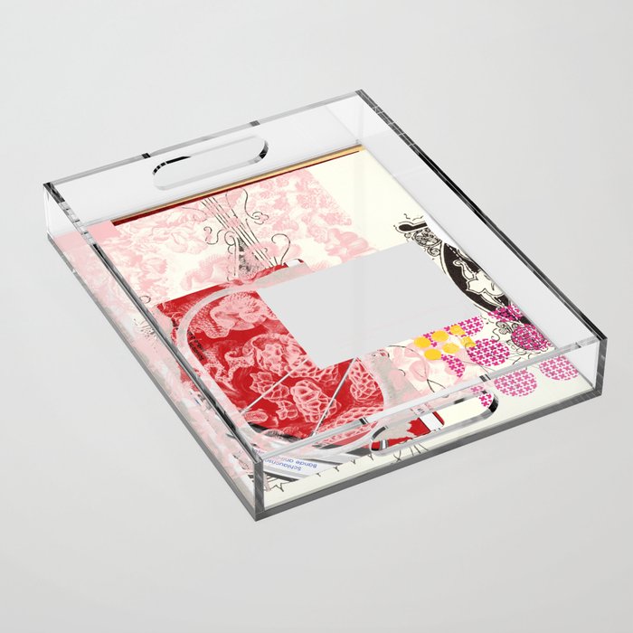 daydream red rosa mix Acrylic Tray Gallery Image 1
