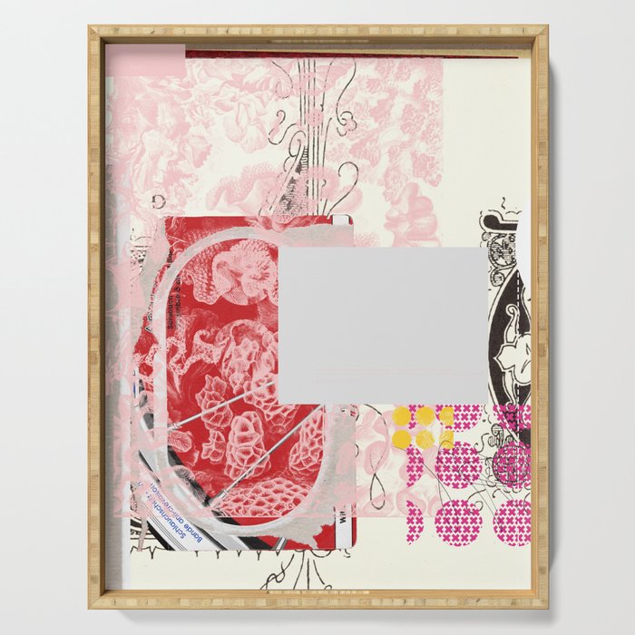 daydream red rosa mix Serving Tray Gallery Image 1