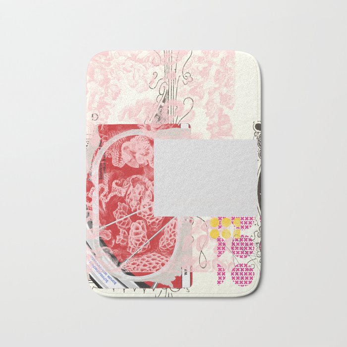 daydream red rosa mix Bath Mat Gallery Image 1