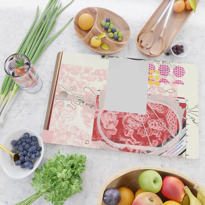 daydream red rosa mix Cutting Board Gallery Image 2