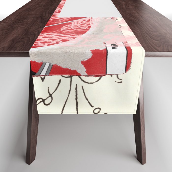 daydream red rosa mix Table Runner Gallery Image 1