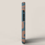 Mid Century Modern Piquet 11 Inspired by PANTONE 17 1230 Color of the Year Mocha Mousse iPhone Case Gallery Image 2