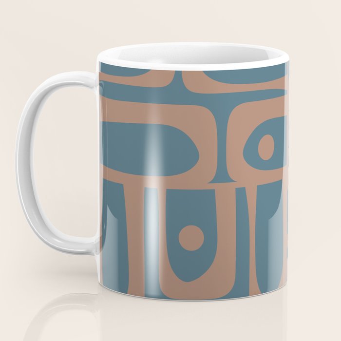 Mid Century Modern Piquet 11 Inspired by PANTONE 17 1230 Color of the Year Mocha Mousse Coffee Mug Gallery Image 3