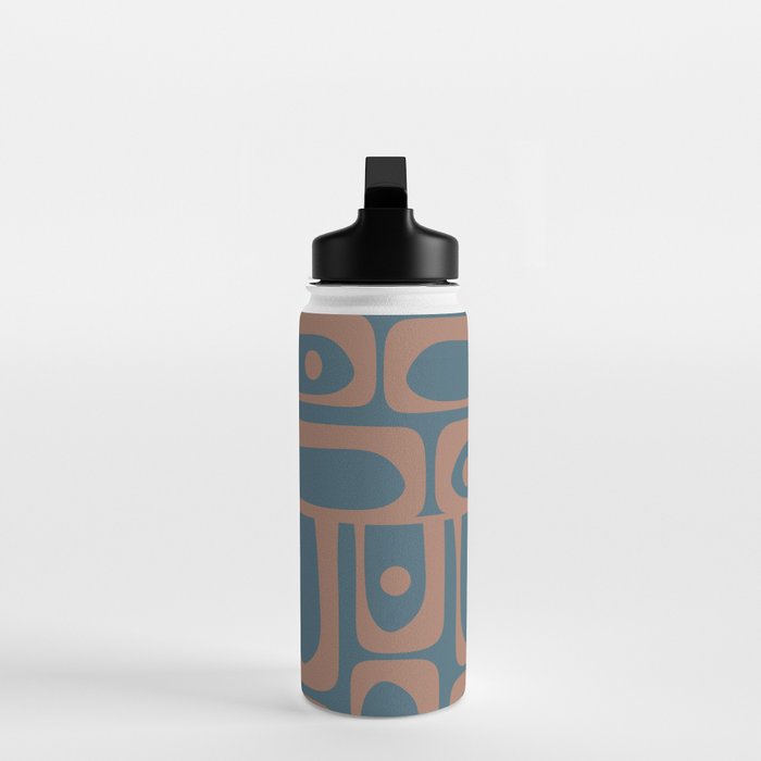 Mid Century Modern Piquet 11 Inspired by PANTONE 17 1230 Color of the Year Mocha Mousse Water Bottle Gallery Image 3