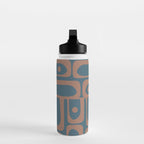 Mid Century Modern Piquet 11 Inspired by PANTONE 17 1230 Color of the Year Mocha Mousse Water Bottle Gallery Image 3