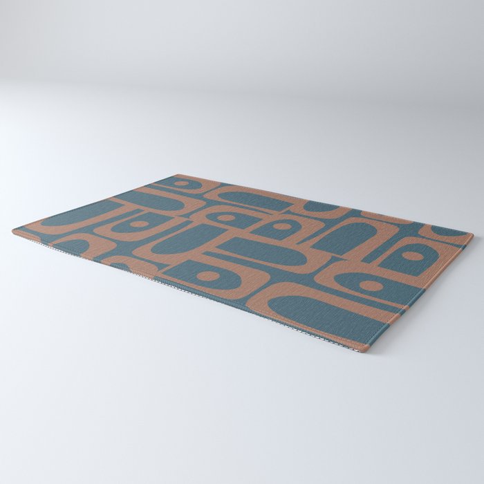 Mid Century Modern Piquet 11 Inspired by PANTONE 17 1230 Color of the Year Mocha Mousse Rug Gallery Image 3