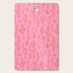 Cactus succulent plant doodle art pattern Cutting Board Gallery Image 1