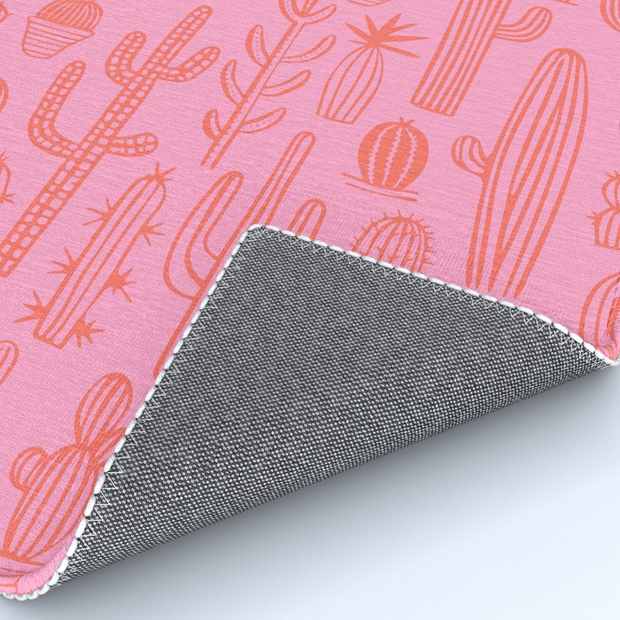 Cactus succulent plant doodle art pattern Rug Gallery Image 4
