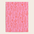 Cactus succulent plant doodle art pattern Poster Gallery Image 4