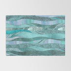 Precious Aqua And Turquoise Glamour Rug Gallery Image 2