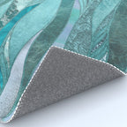 Precious Aqua And Turquoise Glamour Rug Gallery Image 4