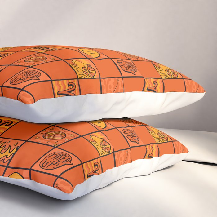 Aries Checkered Print Pillow Sham Gallery Image 3