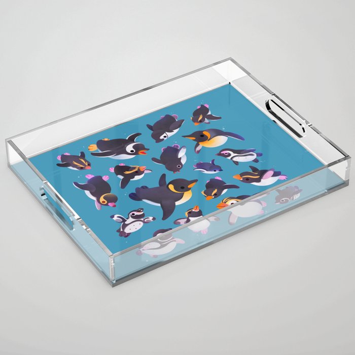Penguin day Acrylic Tray Gallery Image 1