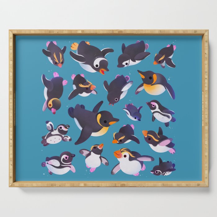 Penguin day Serving Tray Gallery Image 1