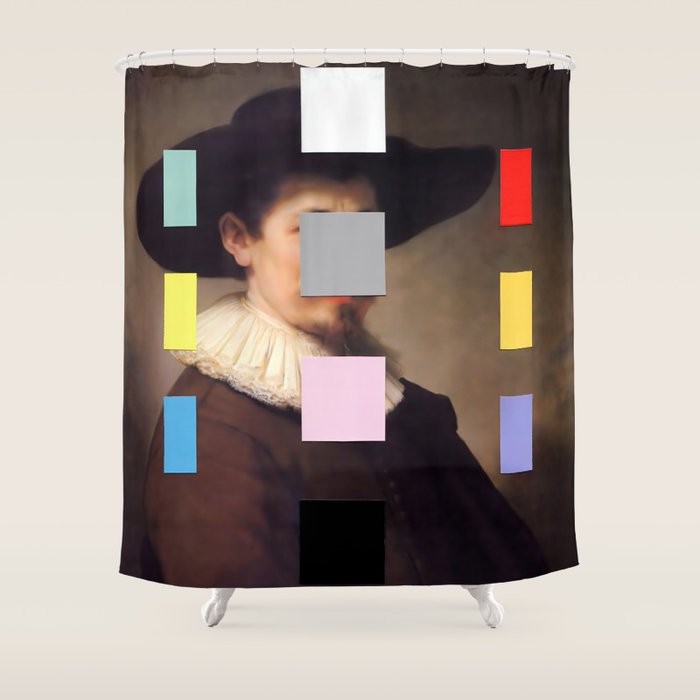 Portrait with a Spectrum 11 Shower Curtain Gallery Image 1