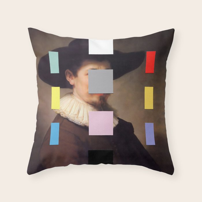 Portrait with a Spectrum 11 Throw Pillow Gallery Image 6