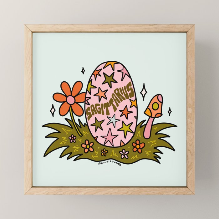 Sagittarius Easter Egg Mini Art Print Gallery Image 1